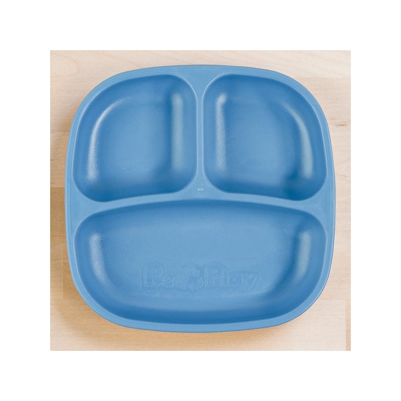 Re-Play Divided Plate Single, Lime Green