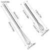Whisk 18 cm and 26 cm, stainless steel whisk for