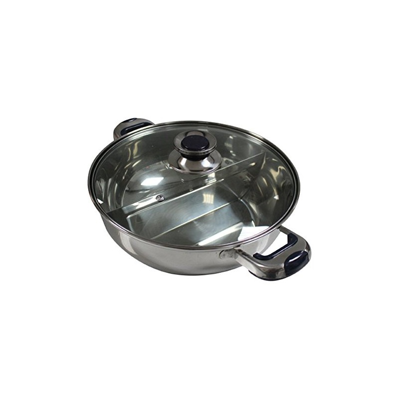 HCX 32 cm Shabu Shabu Dual Sided Hot Pot With