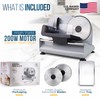 Meat Slicer, 200W Powerful Electric Food Slicer-Deli Meat Slicer Machine