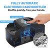 Ni-SHEN Fully Automatic Card Shuffler 1-4 Deck,USB/Battery Operated Electric Shuffler,