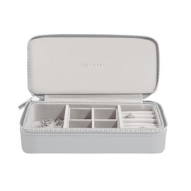 Stackers Pebble grey Large & Petite Travel Jewellery Box