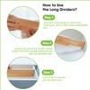 ANTOWIN Bamboo Drawer Dividers Organizers, Drawer Separators Splitter,13-17 inches Long