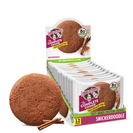 Lenny & Larry's The Complete Cookie, Snickerdoodle, Soft Baked, 8g Plant Protein, Vegan, Non-GMO, 2 Ounce Cookie (Pack of 12)