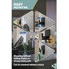 Menz 6-Pack Adhesive Towel Hooks for Bathrooms, Black - Durable