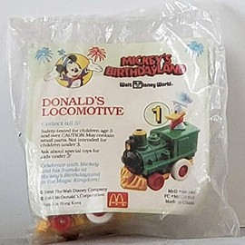 McDonald's Vintage 1988 Mickey's BIRTHDAYLAND #1 Donald's Locomotive
