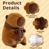 LHOEST Capybara Plush Toy with Scarf 25 CM Capybara Stuffed