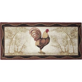 Cozy Cabin Mayberry Rugs CC5272 Kitchen Rug, 20"x44", Forest Welcome