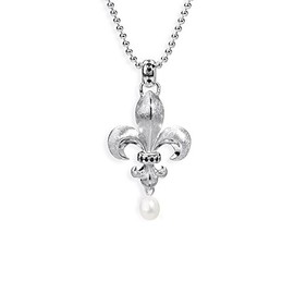 Heartbreaker Ld Fl 32 White Freshwater Pearl Cubic Zirconia Silver Pendant