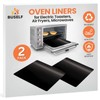 Buself Toaster Oven Liner – Compatible with Breville, Cuisinart, Black