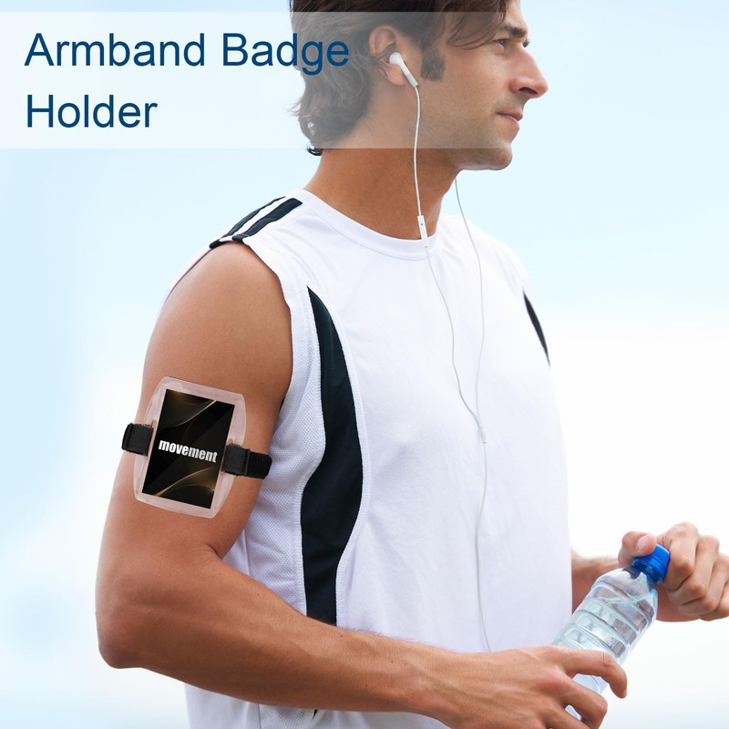 6pcs Arm Badge Holders, Waterproof Arm ID Badge Holder with