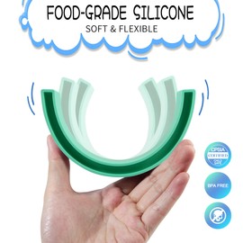 MCGMITT Rainbow Stacking Toy, Silicone Rainbow Stacker for Toddlers, Montessori Nesting Puzzle Blocks, Building Creative Color Shape Matching Toy Set, Early Development Gift for Kids Boy Girl