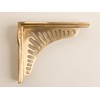 Satin Brass Sunrise Shelf Brackets | Heavy Duty Brackets for
