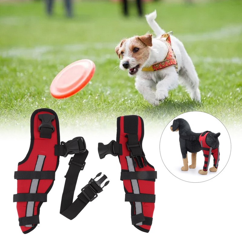 Dog Leg Brace Elastic Safe Shockproof Pet Knee Pads with