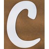 4 Inch Tall Wooden Letter M Unfinished Craft, Wood Alphabet