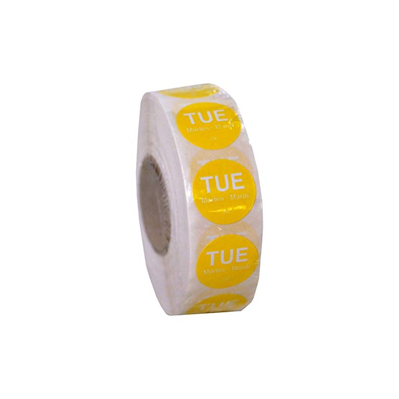 DayMark Day of The Week 1" x 1" Removable Label,