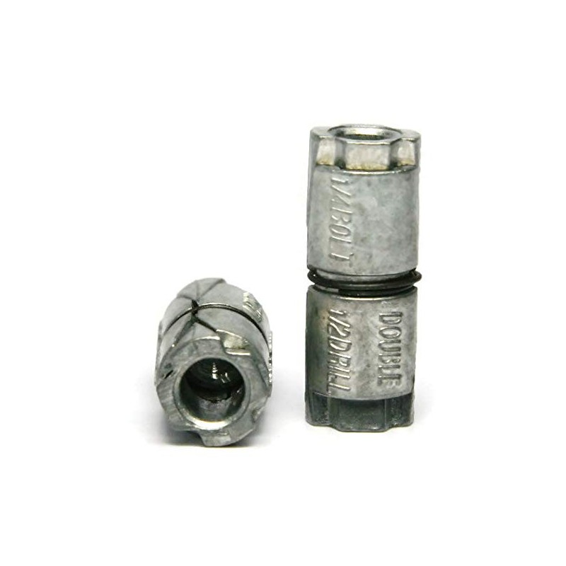 Double Expansion Anchors for Masonry, Concrete, Brick or Block Zamac