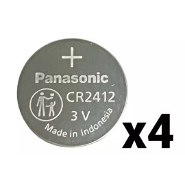 Panasonic 4 FOUR PANASONIC CR2412 BULK CR 2412 3V LITHIUM COIN CELL BATTERY EXP 2033