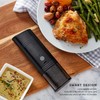 Kamenstein USB Rechargeable Gravity Feed Grinder, Filled With Peppercorns, Black