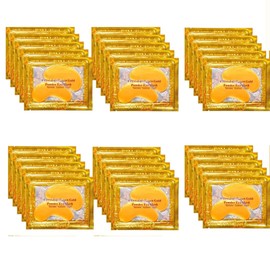 31 Pairs Gold Eye Mask Collagen Eye Gel Pads Under Eye Mask for Puffiness and Dark Circle Under Eye Patches for Women and Men, 24k Gold (31 Pairs Boxed)
