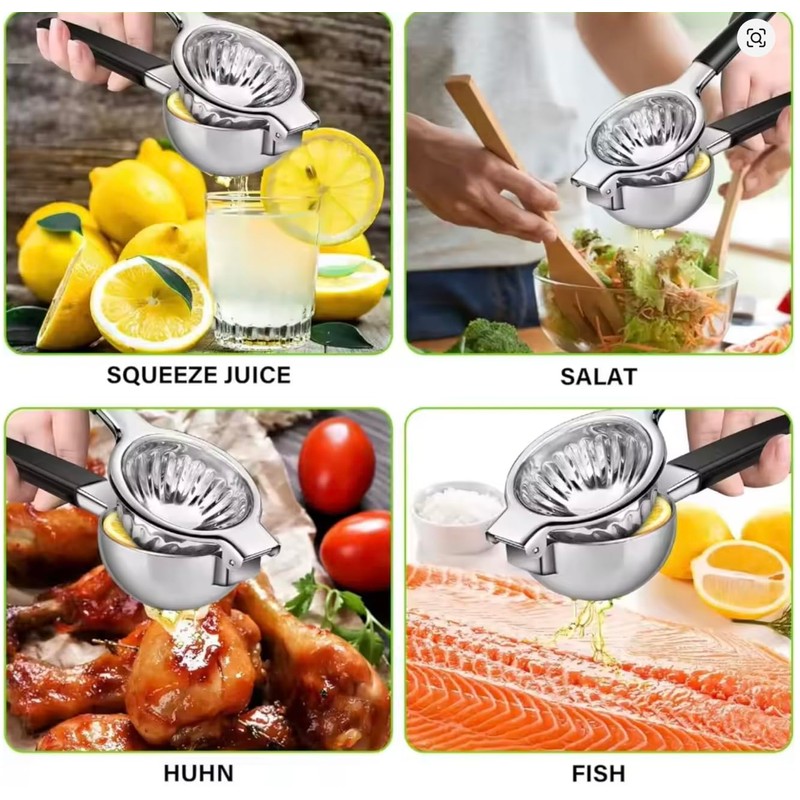 Lemon Squeezer Tuiswo Stainless Steel LARGE Manual Citrus Juicer, Durable