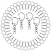 Roctee 50 pcs Metal Lobster Clasp Key, 1.92‘’ Keychain Clip,