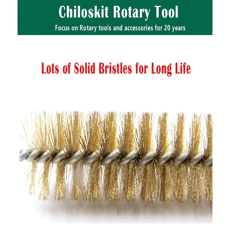 Preamer 6pcs Brass Tube Pipe Cleaners Brush Set , Multi-Functional