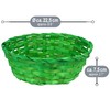 com-four® Easter Decoration & Gift Set - Green Raffia Baskets,