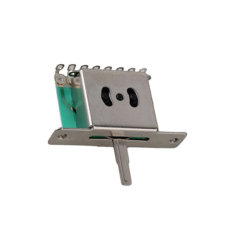 Yibuy Silver 5-Way Guitar Pickup Selector Switch for Guitar