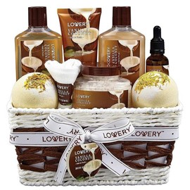 여성을 위한 스파 코코넛 세트 U2013 선물 9피스 세트 선물 그녀를 바닐라 고급스러운 Luxury Vanilla Spa Coconut Set U2013 Gift 9-Piece Set for Her [Vanilla Coconut]