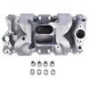 Woosphy Aluminum Dual Plane Air Gap Intake Manifold Replacement for