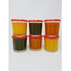 Mian Red Plastic Lids fits Luminarc Working Glass 6 Pack