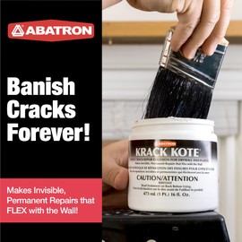 Abatron Krack Kote - Drywall and Plaster Repair Kit with Acrylic Emulsion and Polyester Mesh - Drywall Patch Kit for Cracks in Indoor Surfaces