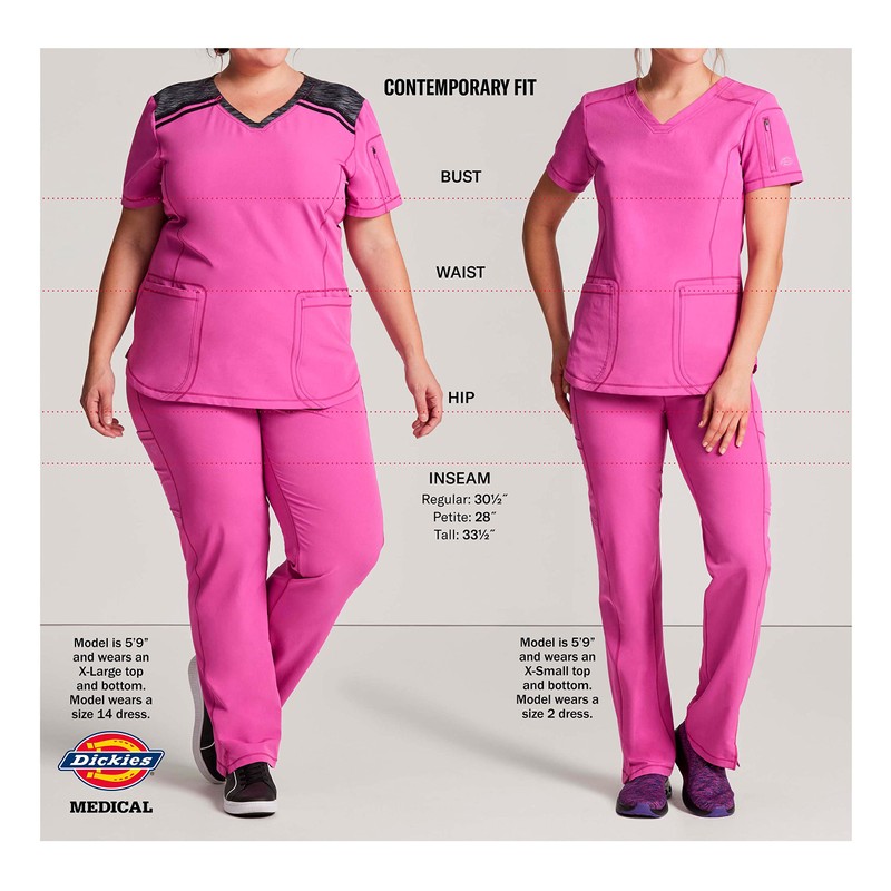 Dickies DK365 - chamarra quirúrgica para mujer, con cierre frontal,
