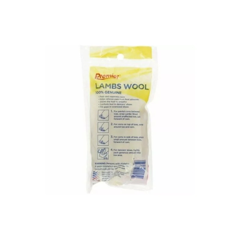 Premier Lambs Wool 100% Genuine Helps Relieve Pain From Foot