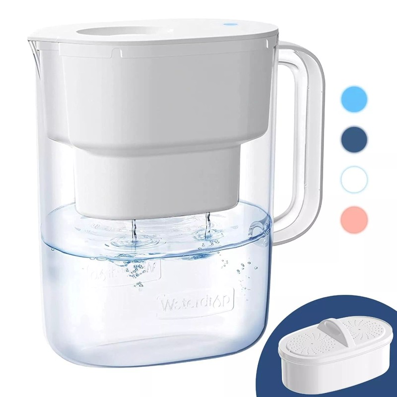 Waterdrop Water Filter Pitcher with 1 Filter, 200-Gallon Long-Life, 10-Cup