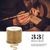 33FT 18K Gold PVD Plated Rolo Box Chains Roll, 3mm