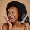 VOCOSTE Pack of 2 Metal Hair Picks, Metal Afro Hair