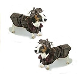 Puppe Love Dog Costume Sherlock Hound Costumes - Famous Detective Dogs Outfit(Size 2)