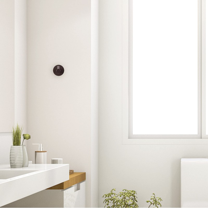 Design House 582734-BGD Kelton Bademantelhaken, mattschwarz, satiniert gold
