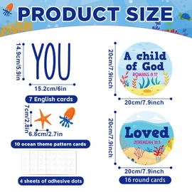 Christian Bulletin Board Decorations Inspirational Jesus Bulletin Board Sets Summer God Says You Are Religious Classroom Wall Decor VBS Motivational Cutouts for Sunday School Home Church Supplies