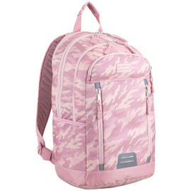 Fuel Pro Sport Active Multi-Pocket Travel Luggage Carry On Weekender Daypack Hiking Camping Backpack Bag, Pink Camo