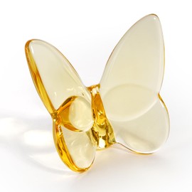 Lioaeust Crystal Butterfly Figurines,Flying Butterfly Figurine Decor Crystal Cut Glass Butterfly Ornament Statue Animal Collectible Home Ornament Decor