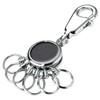 TROIKA PATENT BLACK VISION KEY HOLDER - #KYR01-A161 - Round