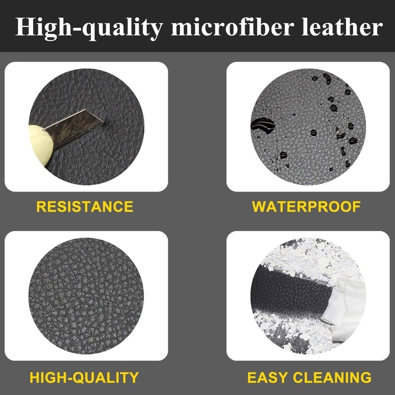 NLQR Front Driver Side Seat Bottom Seat Cover Black Microfiber