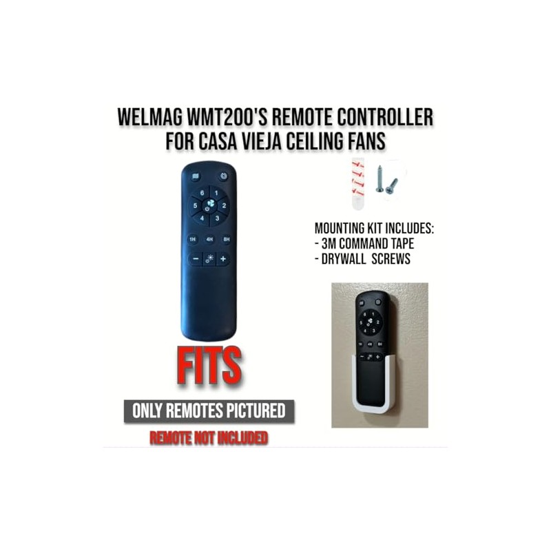 Replacement Remote Control Wall Mount Holder for Casa Vieja Delta