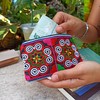 Sabai Jai Boho Coin Purse: Handmade Small Embroidered Change Pouch