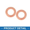 A ABSOPRO Copper Washer 12x19x1.5mm Flat Seal Ring Spacers for