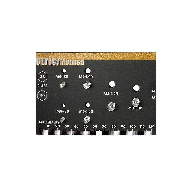 Horizontal Bolt and Nut Gauge / Thread Checker (Inch &