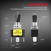 Gebildet 2Pcs Rocker Lighted Toggle Switch 12V 30A Heavy Duty